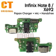 Mic Charger Connector Board + Handsfree Infinix Note 8 / X692 - Flexible Flexible Flexible Connector