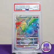2022 噴火龍 PSA 10 Charizard VStar Rainbow Rare Brilliant Stars 174/172 星星誕生 S9 Pokemon 寵物小精靈 精靈寶可夢 PTC