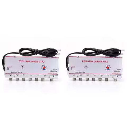 B04B-2X Cable TV Splitter Amplifier 20Db Digital TV Antenna Signal Booster Tv Equipments 45Mhz To 86