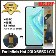 [UGJZP] 6.6 "หน้าจอ Hot20i ต้นฉบับสำหรับ Infinix 20i ร้อน X665C X665E สัมผัสหน้าจอ LCD หน้าจอดิจิตอล