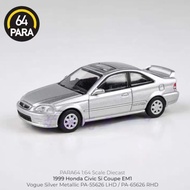 PARA64 1/64 Honda Civic Civic EM1 1999 Silver Alloy Car Model Ornaments