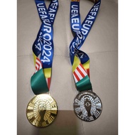 UEFA EURO CUP 2024 CHAMPIONS SPAIN RUNNER-UP ENGLAND GOLD & SILVER MEDAL