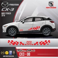 MAZDA CX-3 CAR BODY STICKER SET CX3 - 08