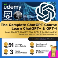 [Video Course] The Complete ChatGPT Course - Learn ChatGPT Plus and GPT-4 (51 Lectures, 3 hours+ Vid