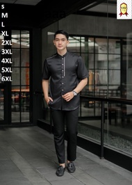 Baju Koko Kurta Dewasa Lengan Pendek  Baju Koko JUMBO xxL-xxxL-xxxxL Lengan Pendek Atasan Muslim Pria Koko  Muslimin