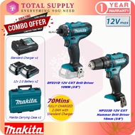 【 MAKITA COMBO 】DF031D &amp; HP333D MAKITA CORDLESS DRILL DRIVER &amp; HAMMER DRILL DRIVER COMBO  DF031 HP333