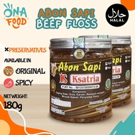 [Halal] Ksatria Abon Sapi - Indonesian Original / Spicy Beef Floss, 180g