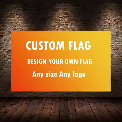 3x5 Ft Professional Enlarged Pixel Custom Custom Icon Car Motorcycle Fleet or Company Logo Icon Flag
