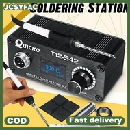 JCSYFAC T12-942 Mini OLED Digital Soldering Station T12-907 Handle +T12-K Tip