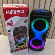KIMISO Speaker  QS-3628 4 inch Wireless Portable Bluetooth Speaker With Full panel RGB light show
