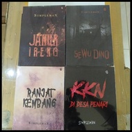 Terlaris Paket 4 Buku Simpleman Janur Ireng Sewu Dino Ranjat Kembang Manunggal