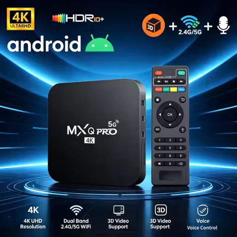 MXQ PRO TV BOX Android S905L 2.4G&5G WiFi Original Quad Core Youtube Media Player Mxq Pro 4K Set Top