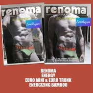 (NEW) RENOMA PARIS ENERGY ENERGIZING BAMBOO UNDERWEAR MINI BRIEF / TRUNK FOR MEN