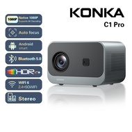 KONKA C1 Pro Projector 4k With Auto Focus Native 1080P WiFi Bluetooth Portable Projector Mini For Ho