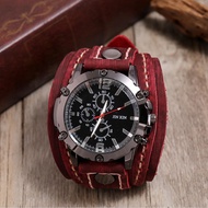 Men's Matching Suit Watches Pointer Display Bracelets Watch with Leather Strap for Husband Friends Neighbors Son S6-DP-TH