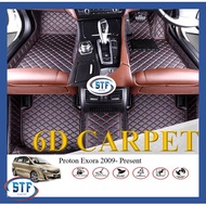 PROTON EXORA ( 2009 - PRESENT ) 6D CARPET CAR MAT PREMIUM PU LEATHER CUSTOMIZED FIT KARPET KERETA