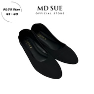 MD SUE Women's Slippers【 MD 5507 】 Plus Size 41 - 45 Flat lady Shoes Perempuan Kasut Ready Stock