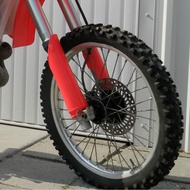 Walmeck Front Fork Guard Red Shock Absorber Protector for CR125 CR250 CR500 CRF250R CRF250X