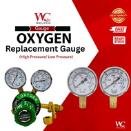 Oxygen Replacement Pressure Gauge/ High Pressure / Low Pressure