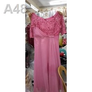 ♝✼OLD ROSE NINANG LADIES DRESS (SPONSOR DRESS)