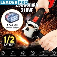 【Free Shipping + Flash Deal】21V Electric Cordless Angle Grinder Rechargable 1/2 Li-ion Battery Cutting Tool