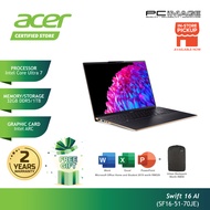 Acer Swift16 AI 16" WQXGA OLED (Core Ultra 7/32GB Ram/1TB Ssd/Intel Arc/Copilot/W11H/Office+M365/Bla