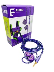 (全新行貨旺角門市) E AUDIO x 新世紀福音戰士 EVA EARPHONE 001 / Evening Star E AUDIO EVA EARPHONE 001 三單元入耳式耳機