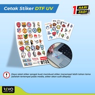 DTF UV Sticker Printing/ UV Transparent Sticker Embossed Sticker