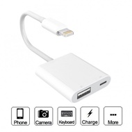สาย Lightning to USB camera Reder อะแดปเตอร์สายเคเบิล อะแดปเตอร์แปลงพอร์ต Lightning to USB สำหรับ iPhone/iPad