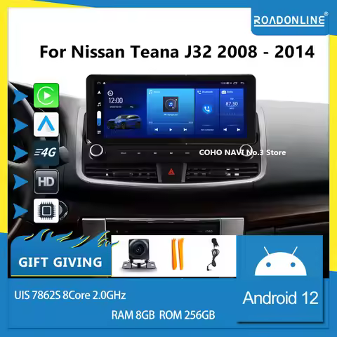 For Nissan Teana J32 2008 - 2014 1920*720 Resolution UIS 7862S Octa-core 8+256gb Car Navigation CarP