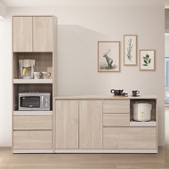 [特價]直人木業-ELENA當代日系148公分廚櫃加60公分電器櫃