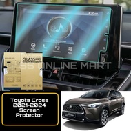 TOYOTA COROLLA CROSS 2021-2024 Tempered Glass Screen Protector Infotainment Navigator Accessories Bo