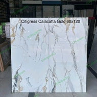 granit lantai uk 60x120 calacata gold/citygres