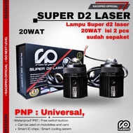 Racepro Super D2 Laser 20watt contains 2 pcs 1 box waterproof IP67 d2 laser lamp racepro d2 spotligh