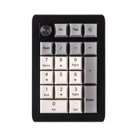 EPOMAKER EK21 VIA 20% Gasket Wired/Bluetooth/2.4Ghz Wireless NKRO Numpad Aluminum Alloy Knob 1000mAh