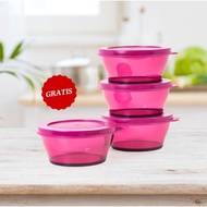 TUPPERWARE CLEAR BOWL 290ML (1) - TUPPERWARE CRYSTAL BOWL - TUPPERWARE SAMBAL CONTAINER