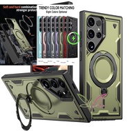 Armor Grade Magnetic Casing Case for Samsung Galaxy A56 A36 M56 F56 M16 F16 X Cover7 Pro A55 A35 A25