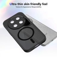 Honor X9C 5G Case Matte Black Magnetic Attraction Casing For Honor X9C 5G Phone Case