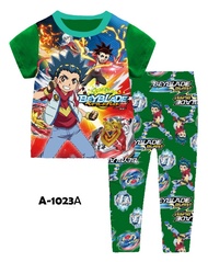 Baju Tidur Budak Lelaki Boy Fashion Baju Budak  Pyjamas   Sleepwear Ailubee Beyblade A1023