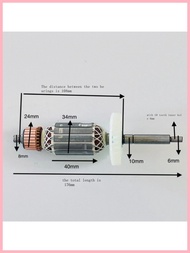 225 Wall Grinder Rotor 225 Grinder Rotor Sandpaper Machine Rotor All-copper Motor Rotor