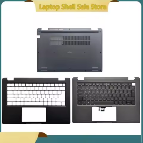 New Laptop For Latitude 3440 E3440 Upper Case Palmrest Cover Keybord/Bottom Base Cover Lower Case 0R