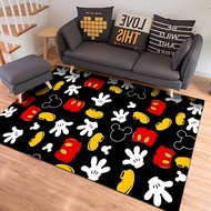 Mickey Mouse Carpet Cartoon Character Carpet, Bedside Carpet, Bedroom Living Room Carpet, Cute Room 