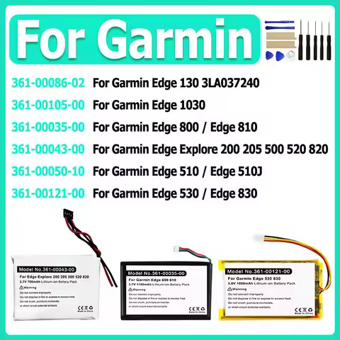 Battery For Garmin Edge 130 3LA037240,1030,Edge 510 510J,800 810,Explore 820,520,500,200,520 plus 36