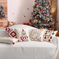 KATUN 3D Christmas sofa cushion cover premium embroidery 45x45 cm with zipper cushion cover Christma