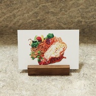 藍紋起司龍蝦義大利麵－美食明信片/食物明信片/美食卡片/食物卡
