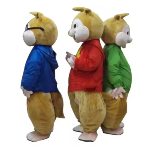 ^Hot Sale! High Quality New And The Chipmunks Alvin Mascot Costume KG1*