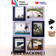 Aquarium Mini Aquascape Ikan Cupang Ikan Hias Lego Block Tanpa LED