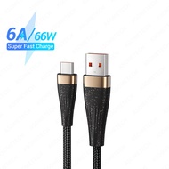 ASOMETECH สายชาร์จไว6A Type Cสายชาร์จข้อมูลสำหรับ Huawei P50 P40 P30 Pro 66W USB Type C สำหรับ OPPO 