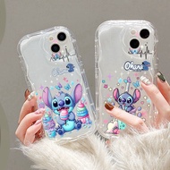 Ice cream Stitch Wave Case For Samsung Galaxy S25 Ultra S25 Plus S25 FE A17 M17 A07 A32 A37 A57 A16 