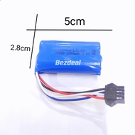 Bateri Kereta Control SM-4P Pin 7.4V(14500)2000mah LI-ION RC Car Rechargeable Battery USB Charger